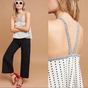 Anthropologie Postmark Jemma jacquard tank XL